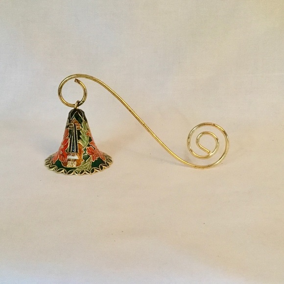 Vintage candle snifter, Christmas cloisonné - Picture 2 of 4